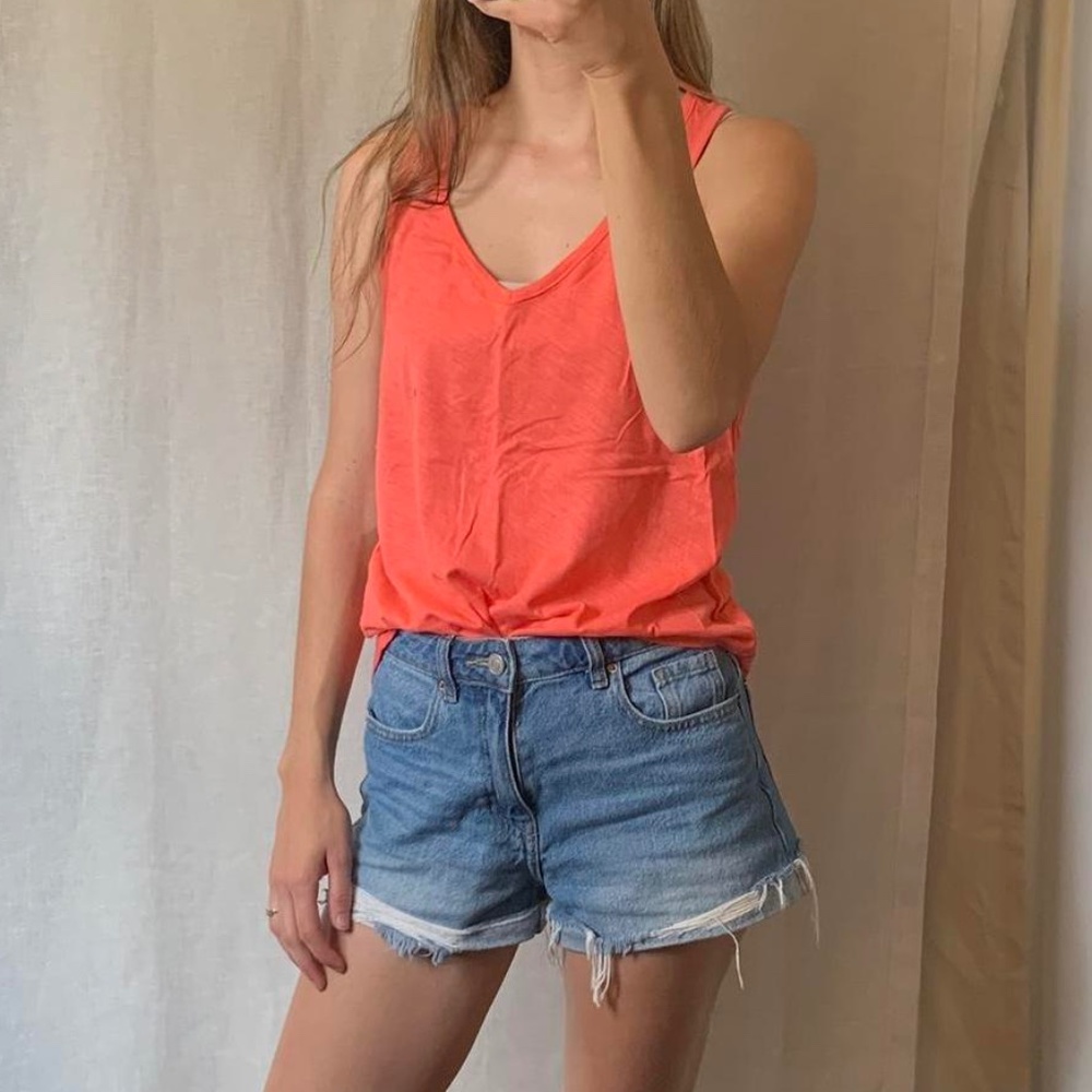 NWT New York & Company pink v neck tank top Size XS